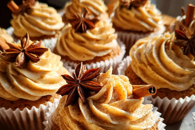 Fresh ingredients for Spiced Chai Latte Cupcakes