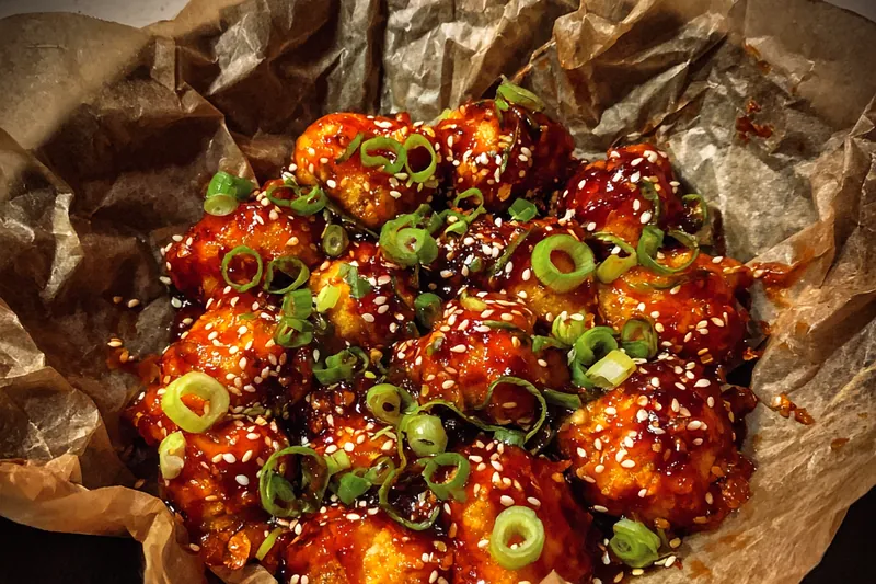 Fresh ingredients for Spicy Baked Cauliflower Bites