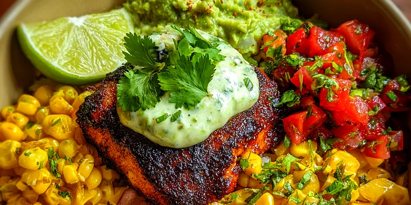 Spicy Blackened Fish Bowl