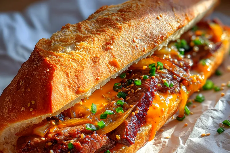 Cooking process for Spicy Bulgogi Cheesesteak