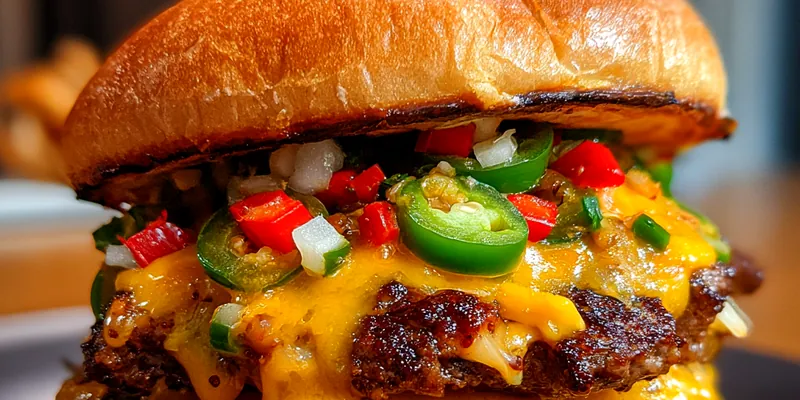 Spicy Cheese Burst Burger