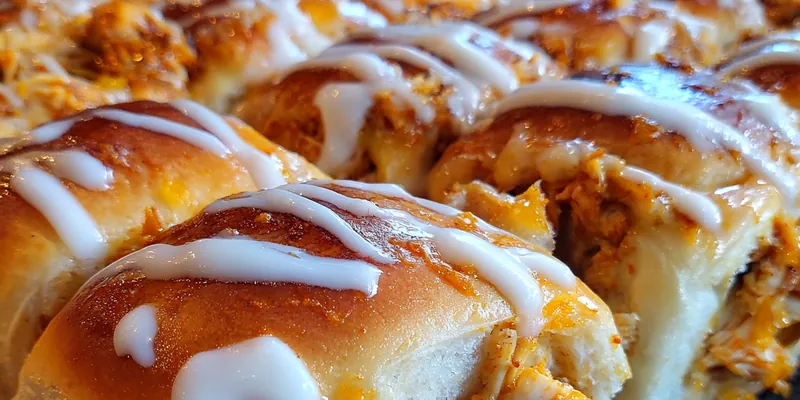 Spicy Chicken Filled Rolls