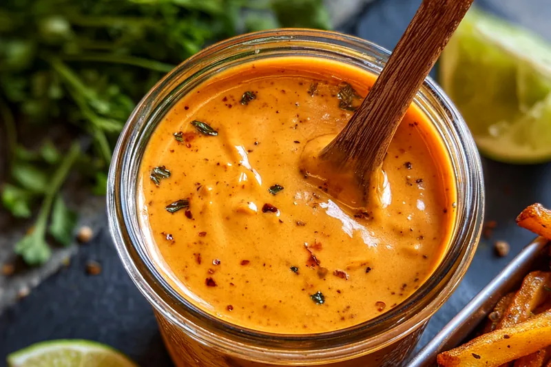 Fresh ingredients for Spicy Chipotle Mayo Sauce