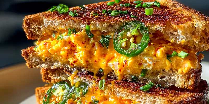 Spicy Jalapeño Egg Sandwich