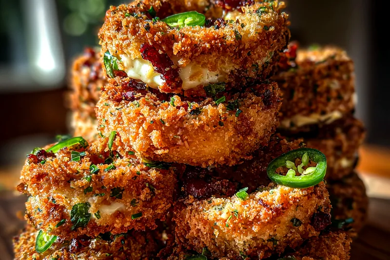 Fresh ingredients for Spicy Stuffed Onion Rings