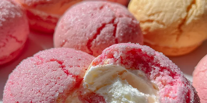 Strawberry Cheesecake Filled Cookies