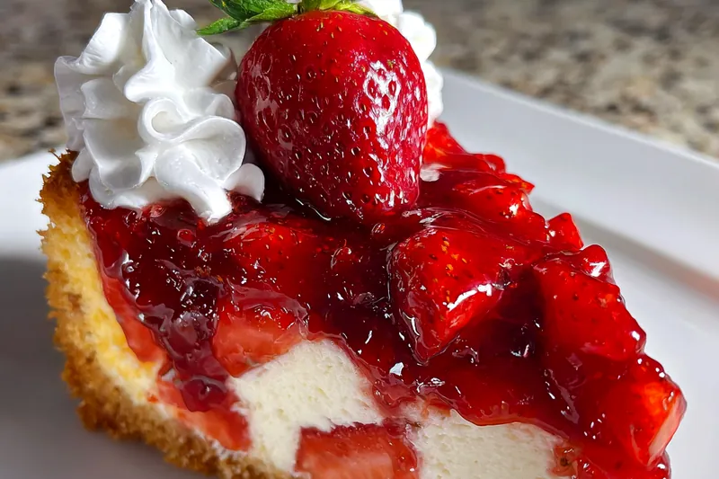 Fresh ingredients for Strawberry Cream Cake Delight