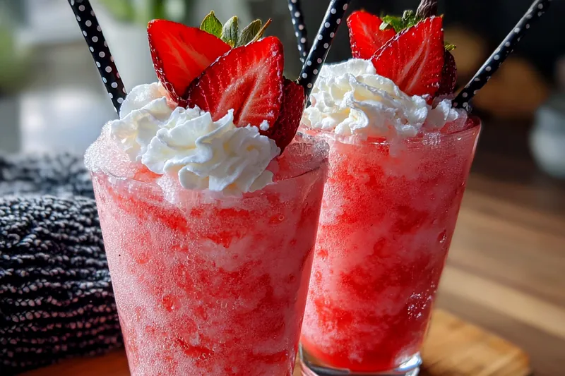 Cooking process for Strawberry Cream Soda