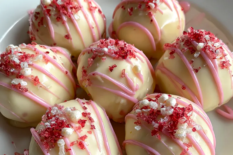 Cooking process for Strawberry Cream Truffle Treats