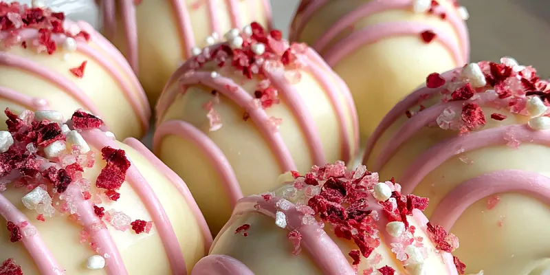 Strawberry Cream Truffle Treats