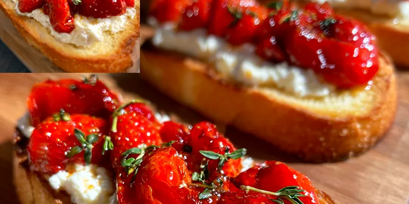 Strawberry Ricotta Toast Delight