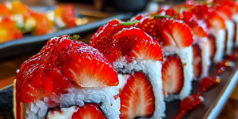Strawberry Shortcake Sushi