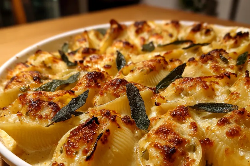 Fresh ingredients for Stuffed Shells with Sage