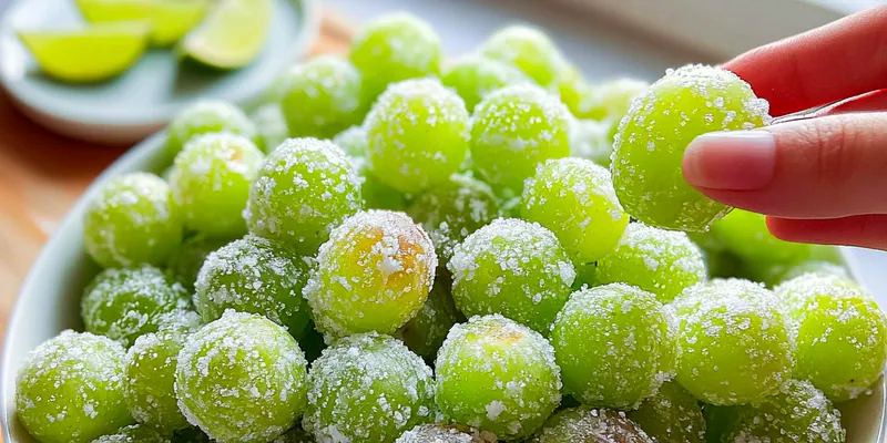 Sugar Coated Green Grapes