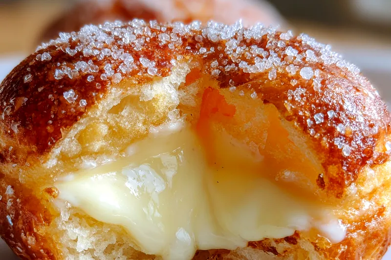 Cooking process for Sugar-Dusted Cream Pastries