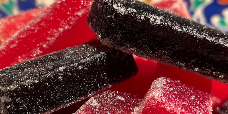 Sugary Licorice Candy Sticks