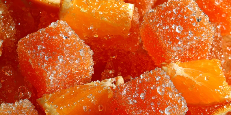 Sugary Orange Jelly Bites