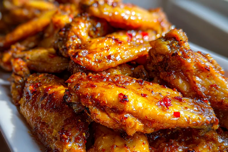 Fresh ingredients for Sweet Spicy Glazed Wings