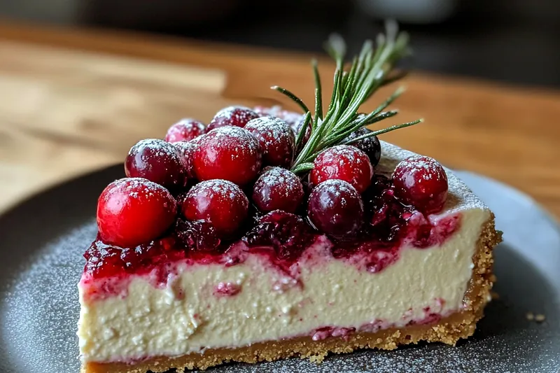 A variety of fresh ingredients for Cranberry Cheesecake Delight, including cranberries, cream cheese, and graham crackers.