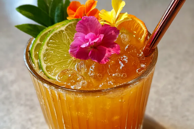 Cooking process for Tropical Citrus Rum Punch