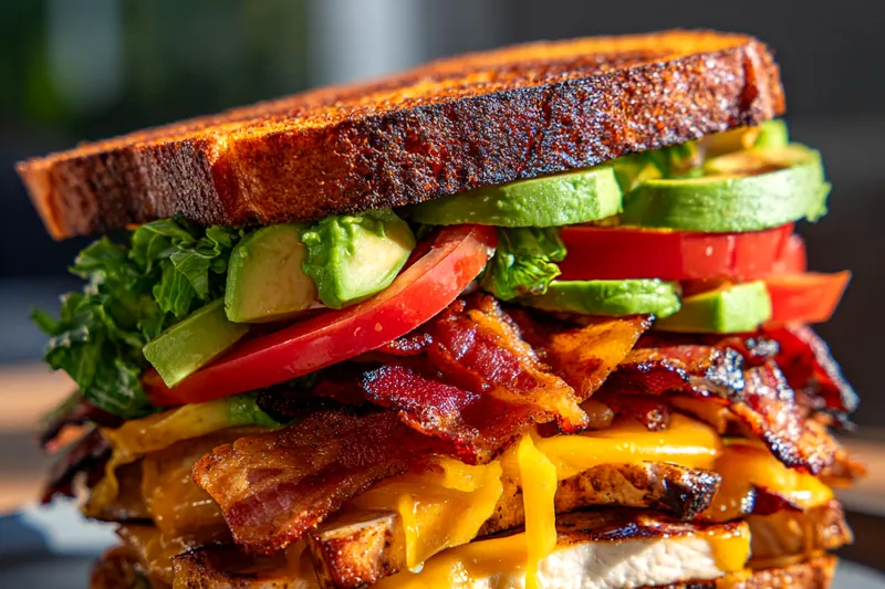 Cooking process for Ultimate Club Sandwich