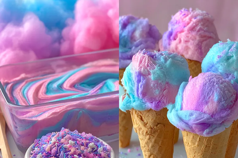 Fresh ingredients for Vibrant Cotton Candy Delight