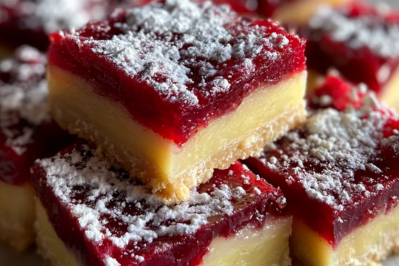 The process of baking Zesty Cranberry Lemon Treats, showcasing the batter in a baking dish.