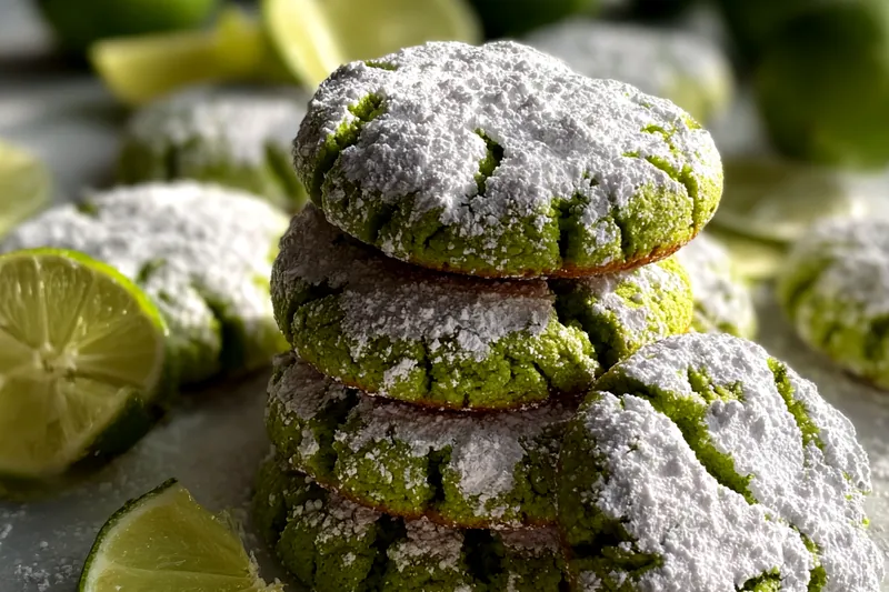Cooking process for Lime Crinkle Cookie Delight