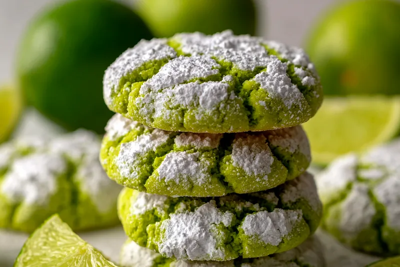 Fresh ingredients for Lime Crinkle Cookie Delight